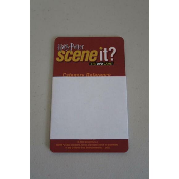 Harry Potter Scene It Question Reference House Points Cards Replacement -0317SH - Picture 4 of 4